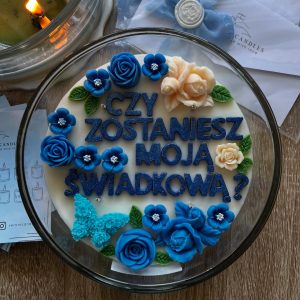 Świeca sojowa „Błękitna prośba”
