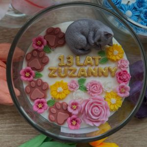 Świeca sojowa „Koci Prezent”