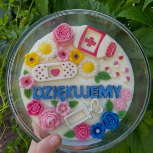 Świeca sojowa „Medyczne Dziękujemy”